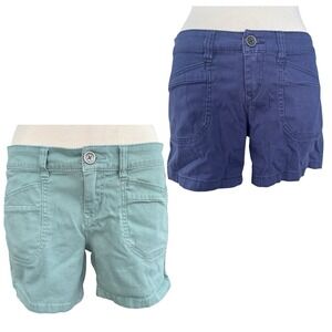 Vtg Y2K Union Bay Delaney Cargo Utility Shorts Set 2 Blue 9 Indie Gorpcore Urban